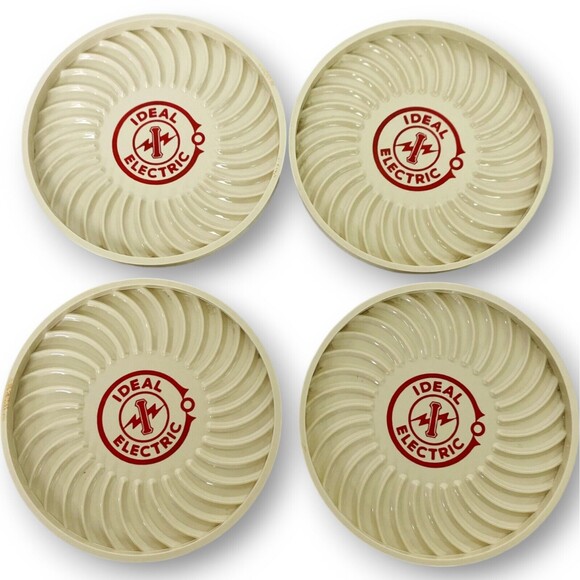 Vintage Coasters Ideal Electric Advertising Retro Drink Table protector set of 4 - Picture 1 of 7